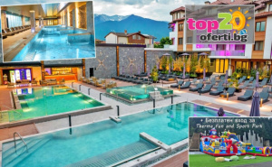 Зимна Приказка + ТОП СПА Изживяване в Банско! Нощувка с Ultra All Inclusive 24/7 + НОВ СПА ЦЕНТЪР с НОВИ Вътрешни и Външни термални басейни + пълен достъп до Pulse Therme Bansko + Трансфер до Лифта и Анимация в Гранд хотел Банско 5*, гр. Банско, от 120,66 €/236 лв. на човек. БЕЗПЛАТНО за деца до 12 год.! ...